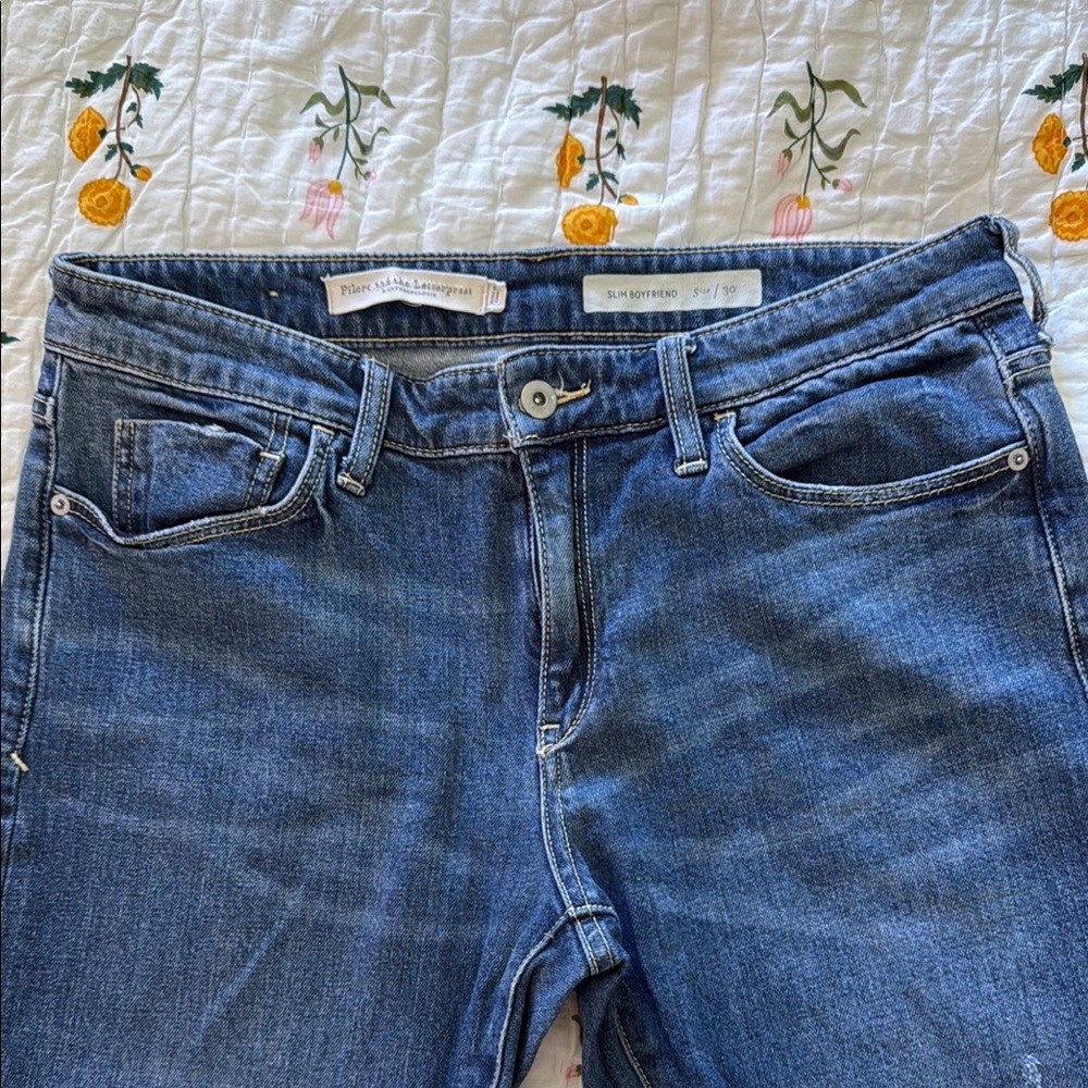 Pilcro and the Letterpress (Anthropologie) Blue Jeans
